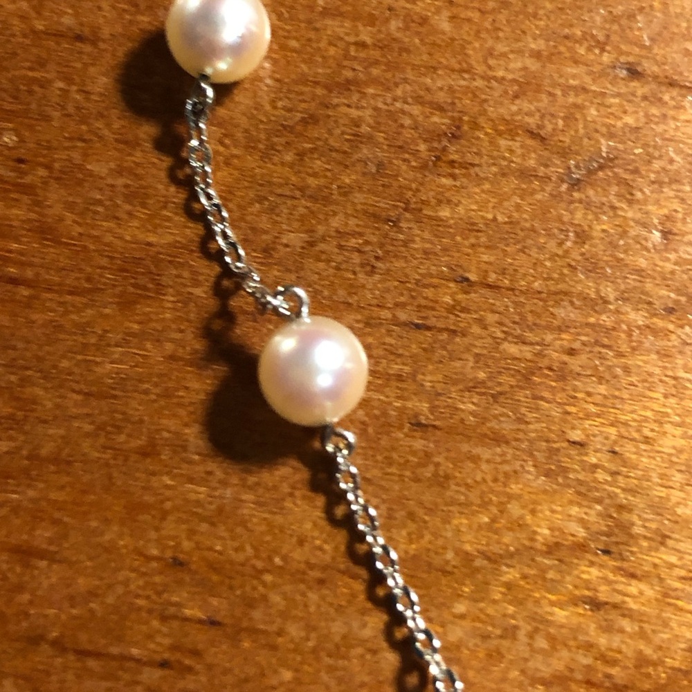 Mikimoto White Pearl Silver Bracelet - Picture 3 of 5